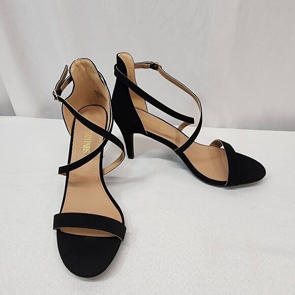 Dream Pairs Size 9.5 Women's Dolce Fashion Stilettos Open Toe Pump Heel Sandals - Picture 2 of 10